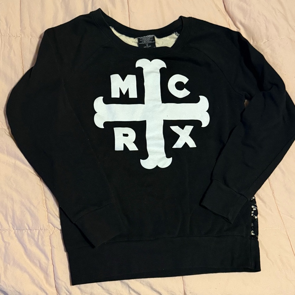My Chemical Romance Cross Lace Back Sweater